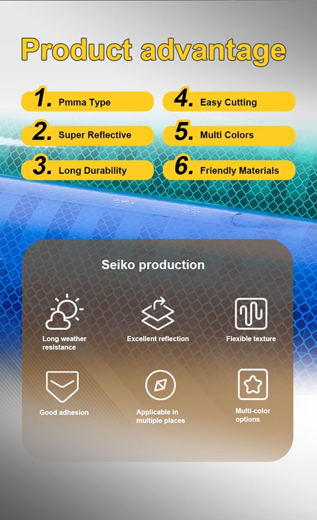 10 years lifespan reflective vinyl film