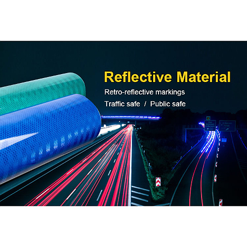 Outdoor road sign reflective sheeting