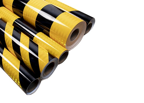 Economical retroreflective traffic safety film